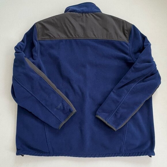 L.L. Bean Men’s XXL Fleece Polartec Jacket Blue Gray & Full Zip Warm Soft Cozy - Picture 10 of 10